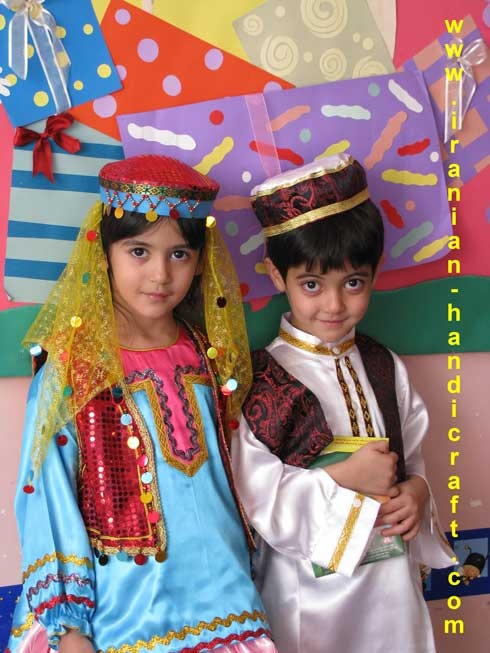 نقاشی کودکانه لباس محلی ترکی