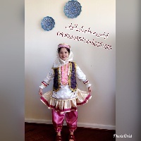 نقاشی لباس محلی شیرازی